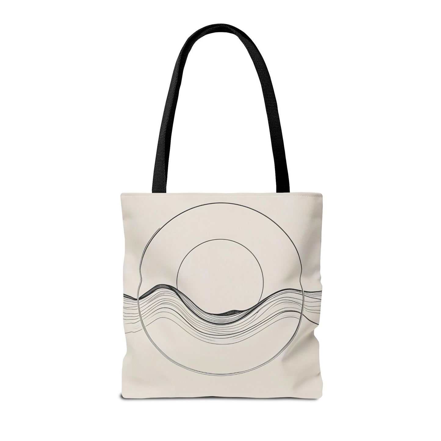Abstract Wave Tote Bag, Stylish Beach Bag, Everyday Carryall, Eco-Friendly Shopping Tote, Unique Gift for Ocean Lovers