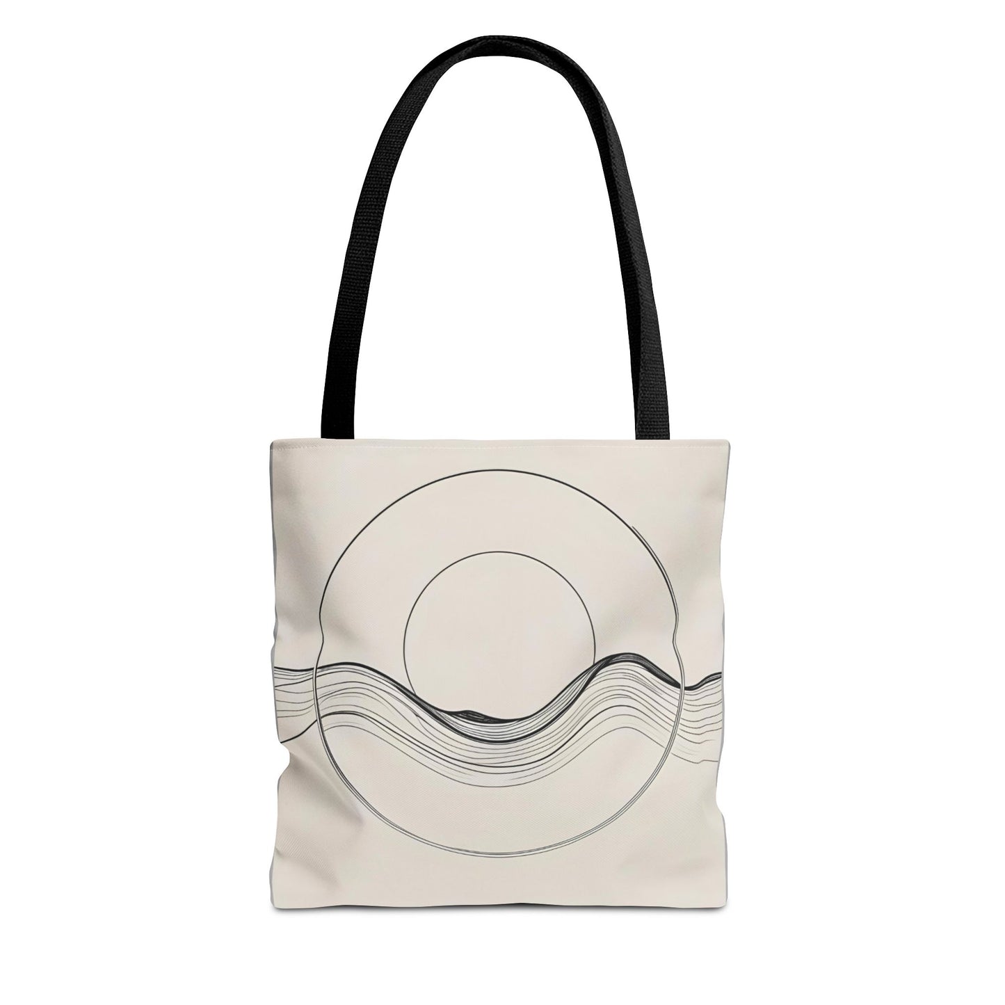 Abstract Wave Tote Bag, Stylish Beach Bag, Everyday Carryall, Eco-Friendly Shopping Tote, Unique Gift for Ocean Lovers