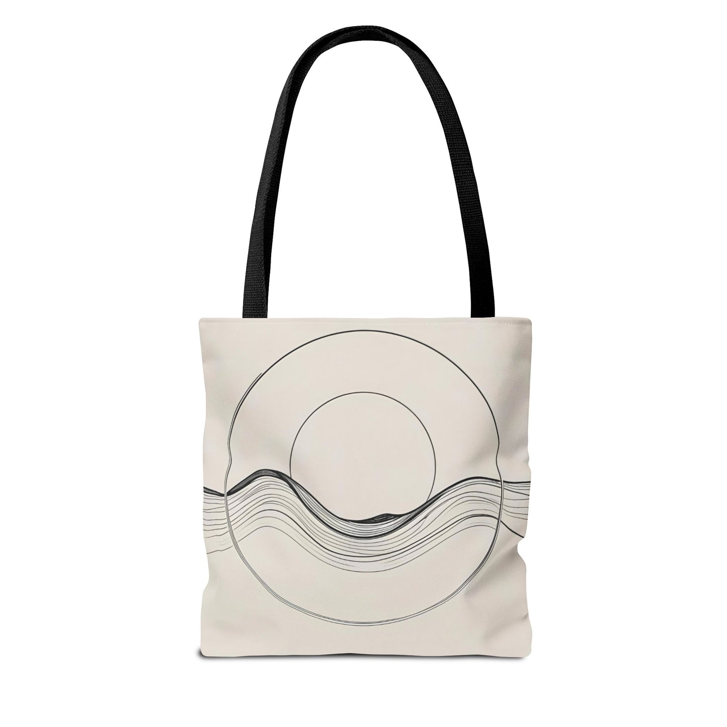 Abstract Wave Tote Bag, Stylish Beach Bag, Everyday Carryall, Eco-Friendly Shopping Tote, Unique Gift for Ocean Lovers
