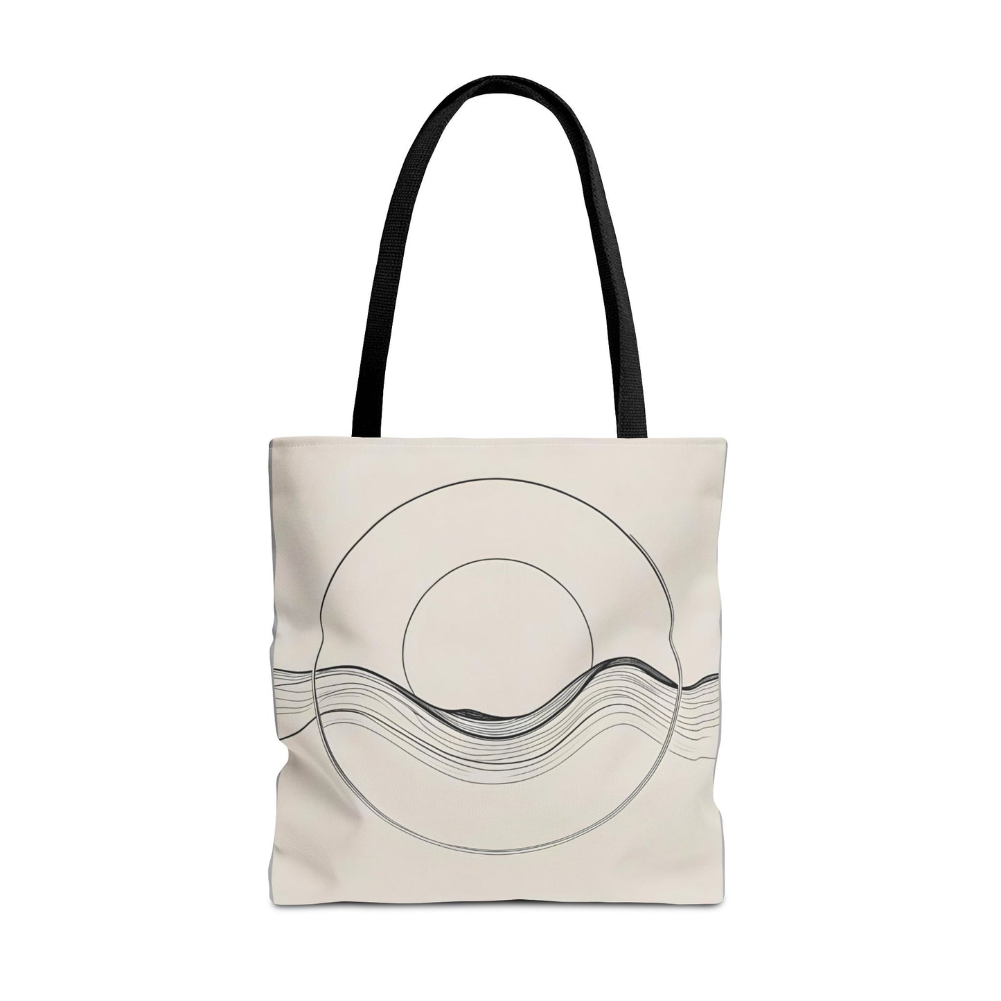 Abstract Wave Tote Bag, Stylish Beach Bag, Everyday Carryall, Eco-Friendly Shopping Tote, Unique Gift for Ocean Lovers
