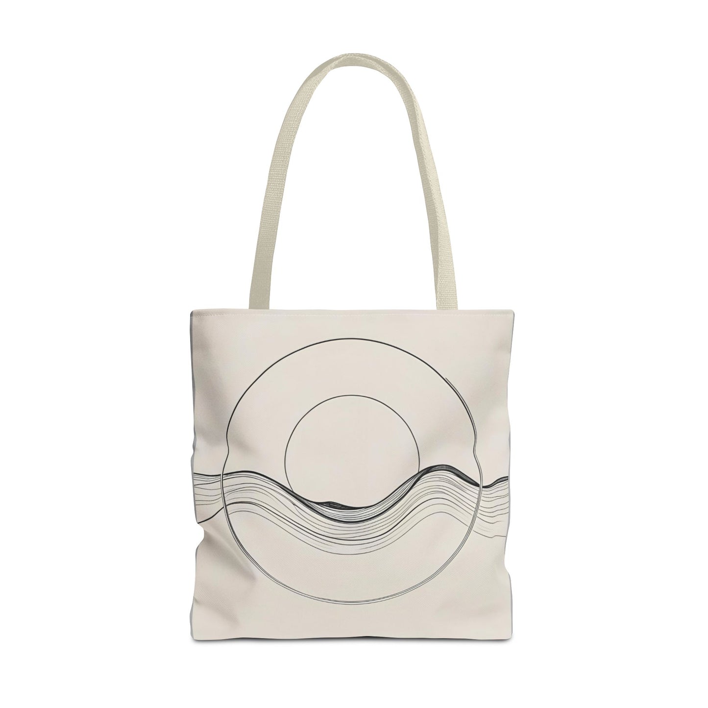 Abstract Wave Tote Bag, Stylish Beach Bag, Everyday Carryall, Eco-Friendly Shopping Tote, Unique Gift for Ocean Lovers