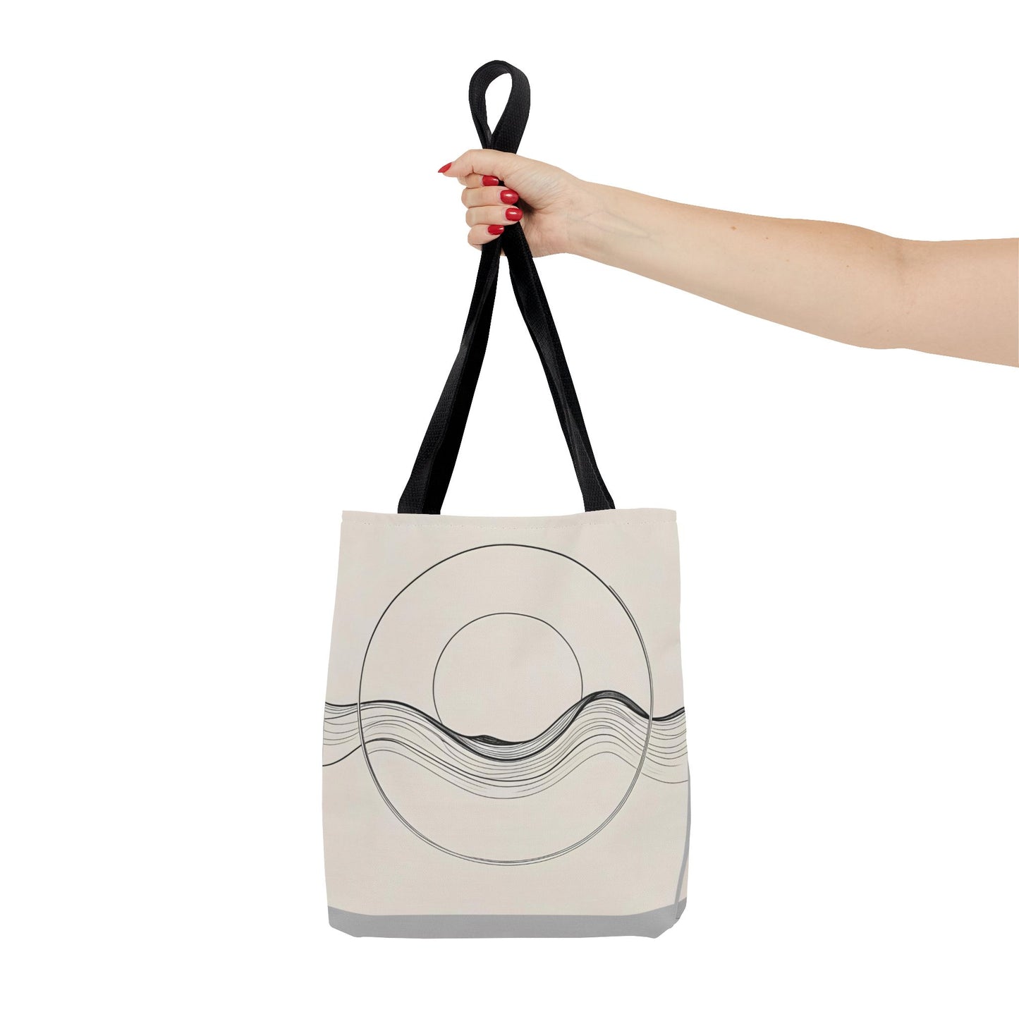 Abstract Wave Tote Bag, Stylish Beach Bag, Everyday Carryall, Eco-Friendly Shopping Tote, Unique Gift for Ocean Lovers