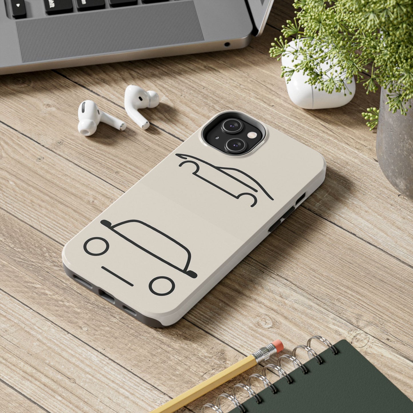 Stylish Tough Phone Case for Car Lovers, Durable Phone Cover, Automotive Gift for Him, Unique Car Design, Perfect for Everyday Use