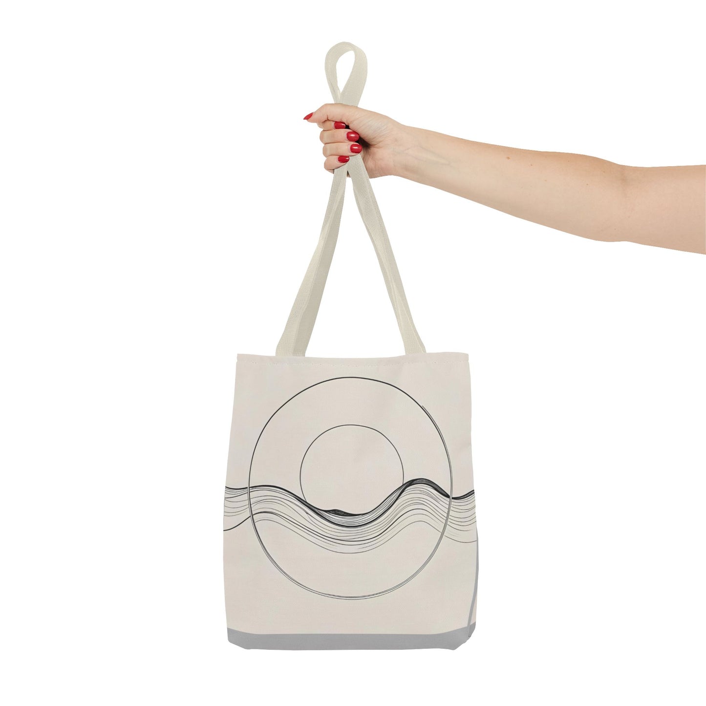 Abstract Wave Tote Bag, Stylish Beach Bag, Everyday Carryall, Eco-Friendly Shopping Tote, Unique Gift for Ocean Lovers