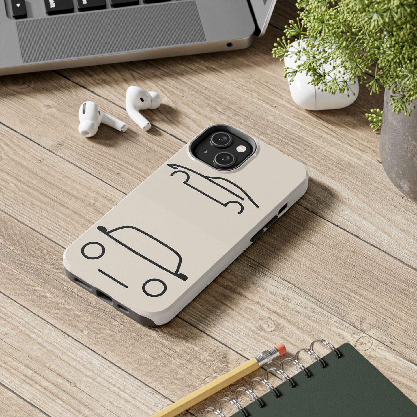 Stylish Tough Phone Case for Car Lovers, Durable Phone Cover, Automotive Gift for Him, Unique Car Design, Perfect for Everyday Use
