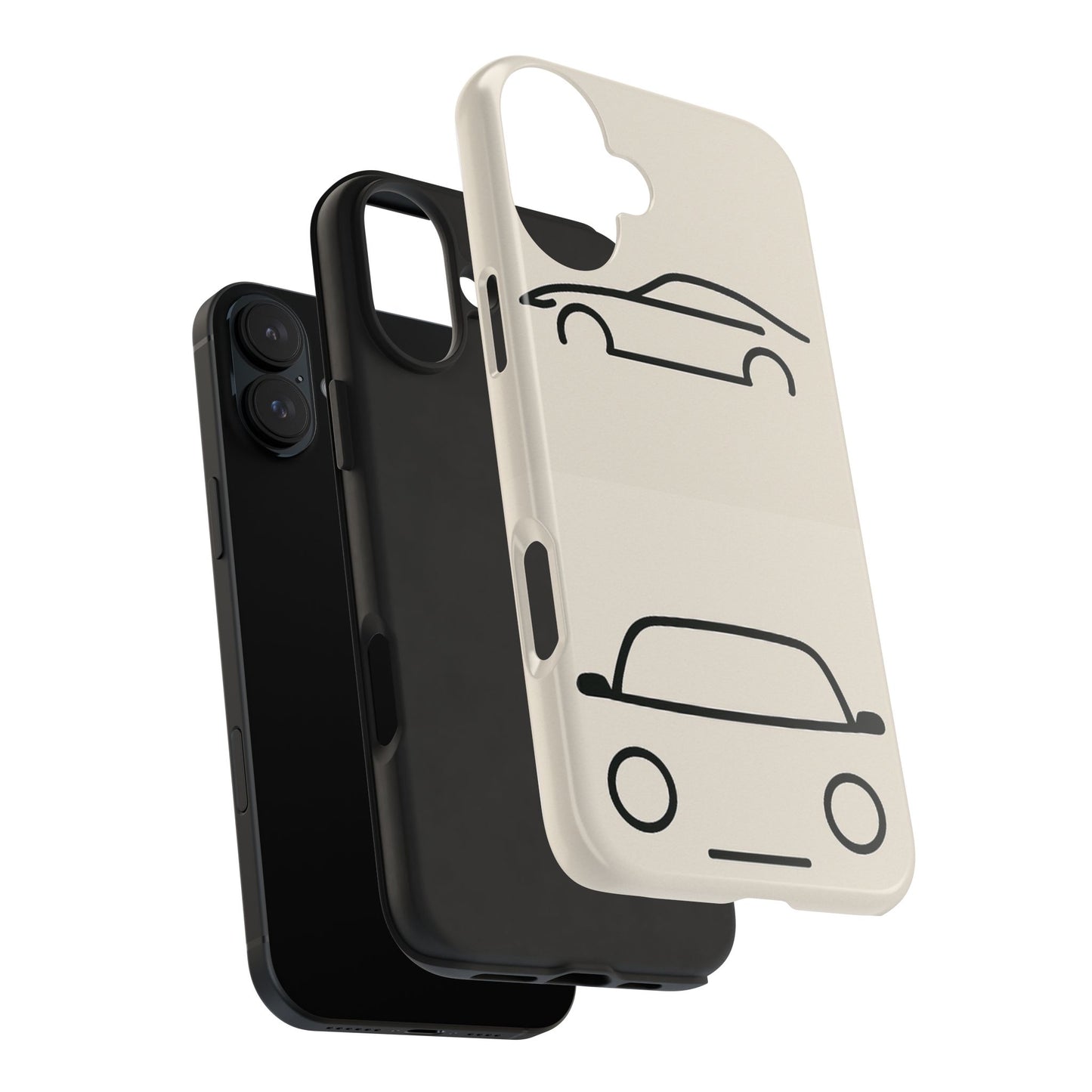 Stylish Tough Phone Case for Car Lovers, Durable Phone Cover, Automotive Gift for Him, Unique Car Design, Perfect for Everyday Use