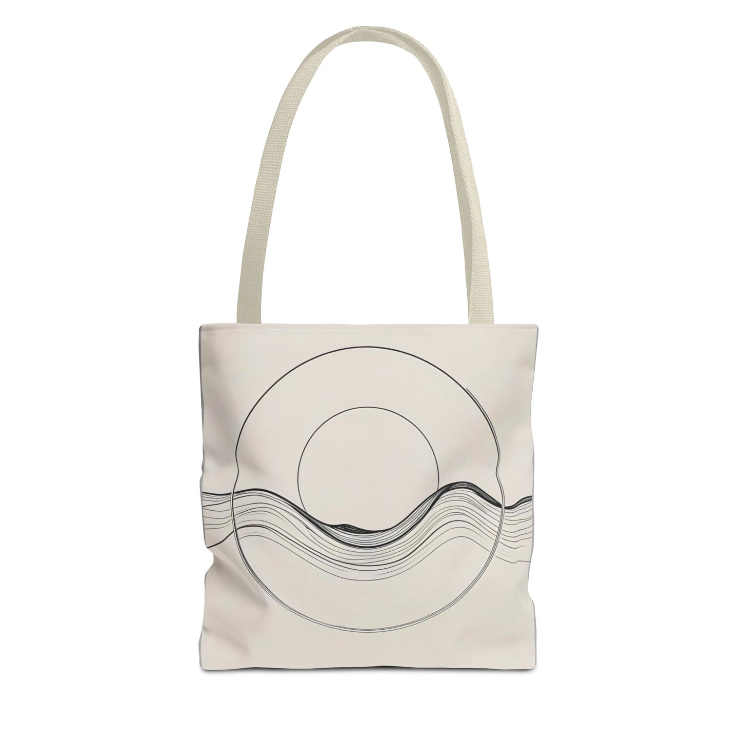 Abstract Wave Tote Bag, Stylish Beach Bag, Everyday Carryall, Eco-Friendly Shopping Tote, Unique Gift for Ocean Lovers