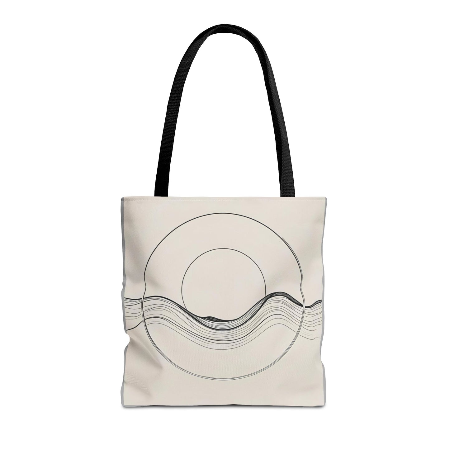 Abstract Wave Tote Bag, Stylish Beach Bag, Everyday Carryall, Eco-Friendly Shopping Tote, Unique Gift for Ocean Lovers