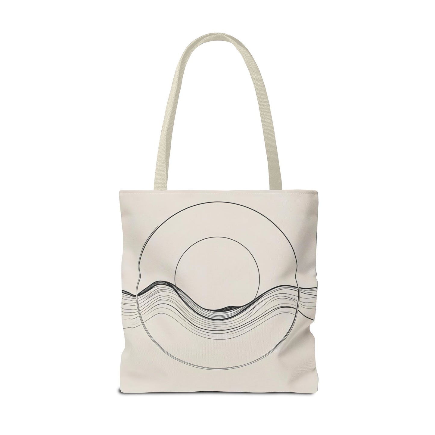 Abstract Wave Tote Bag, Stylish Beach Bag, Everyday Carryall, Eco-Friendly Shopping Tote, Unique Gift for Ocean Lovers
