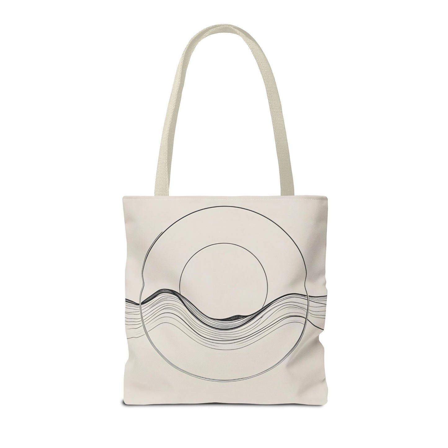 Abstract Wave Tote Bag, Stylish Beach Bag, Everyday Carryall, Eco-Friendly Shopping Tote, Unique Gift for Ocean Lovers