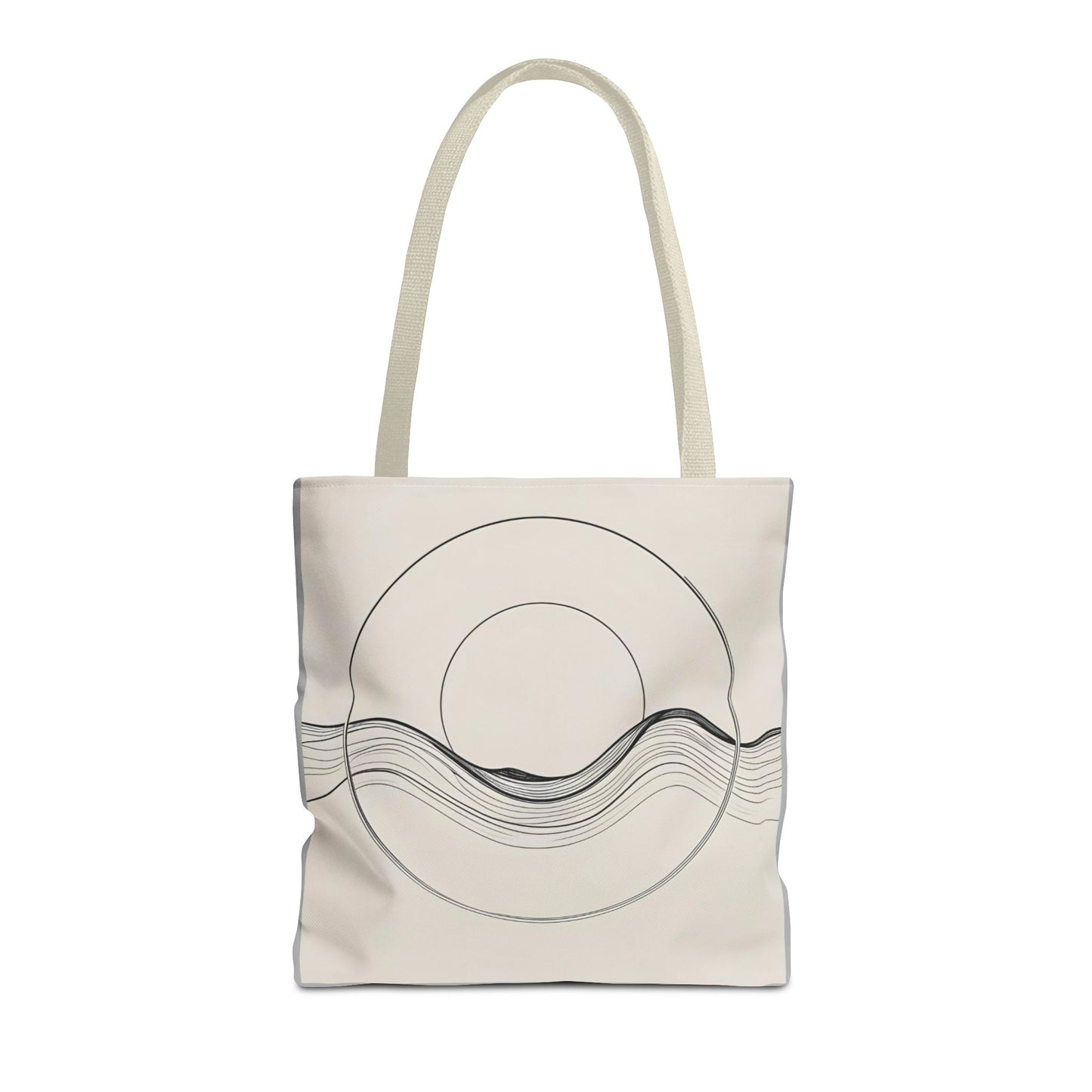 Abstract Wave Tote Bag, Stylish Beach Bag, Everyday Carryall, Eco-Friendly Shopping Tote, Unique Gift for Ocean Lovers