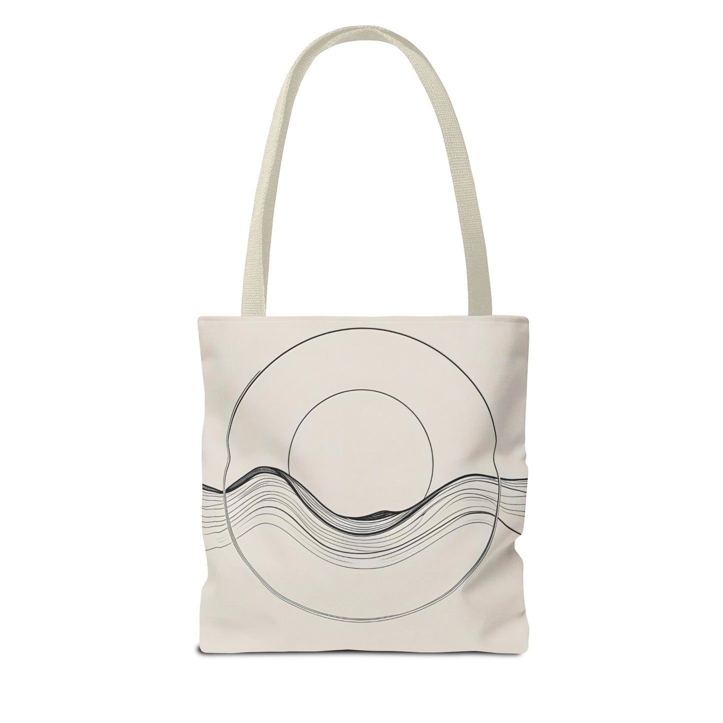 Abstract Wave Tote Bag, Stylish Beach Bag, Everyday Carryall, Eco-Friendly Shopping Tote, Unique Gift for Ocean Lovers
